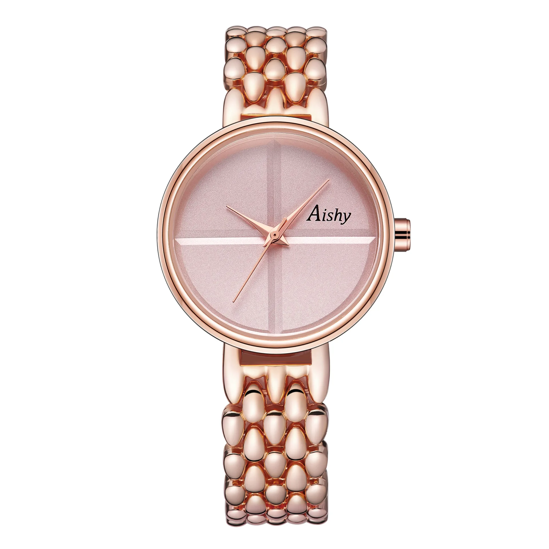 Дамски часовник от розово злато, луксозен каишка за часовник от сплав, рокли, гривни, ръчни часовници, водоустойчиви ежедневни дамски часовници, часовници за жени