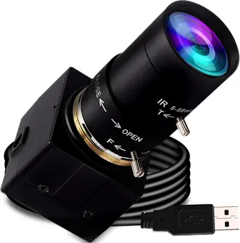 ELP 5-50 mm Обектив с променливо фокусно разстояние 1080P от USB-Камера с H. 264 с Висока резолюция Sony IMX323 Уеб камера за Android, Linux Windows Индустриална PC