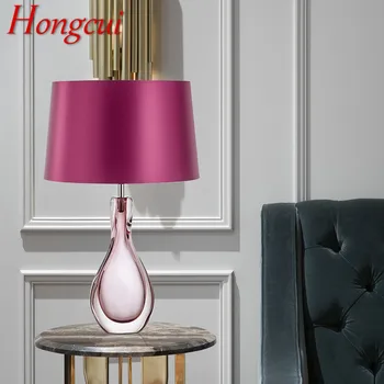 Hongcui Nordic Съвременна Настолна Лампа с Глазура Модерно Изкуство Дневна Спалня Хотел LED Индивидуалност, Оригиналност Настолна Лампа