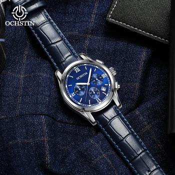 OCHSTIN Висококачествени часовници на Легендарната серия мъжки часовници, богат на функции кварцов хронограф