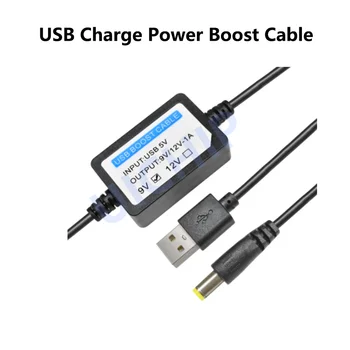 USB кабел за зареждане от dc 5 до dc 9/12 1A 2,1x5,5mm Нагоре модул USB конвертор и Кабел-адаптер с компонент на Басите