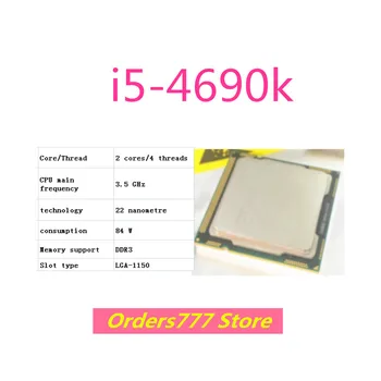 Нов внос на оригинални процесор i5-4690k 4690k Двуядрен четырехпоточный 1150 3,5 Ghz 84 Вата 22 нм DDR3 DDR4 гаранция за качество