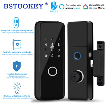 Открит Интелигентна Система за Заключване на вратите с Пръстови Отпечатъци Водоустойчив Bluetooth-Код IC Карта Бесключевые Входна Врата Електронно Заключване Подкрепа TTlock WIFI Hub